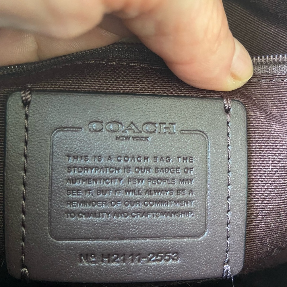 COACH Satchel Crossbody Bag Dark Green NWOT - Picture 9 of 10